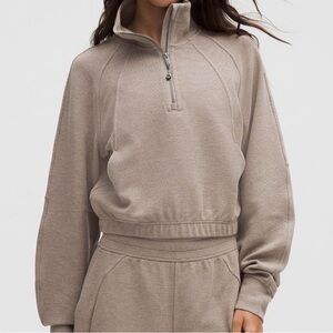 Scuba Cropped Funnel Neck Halfzip